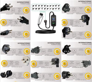 E-mingze Estación de Carga Portátil Tipo 2 EV 32A Monofásico 7KW Cargador de Vehículo Eléctrico con Enchufe Personalizado Nueva Condición - Product Image 6