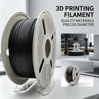 Filament PETG-CF 1,75 mm, bobine de 1 kg, PETG renforcé avec des fibres de carbone, surface mate, facile à imprimer, compatible avec la plupart des imprimantes 3D FDM