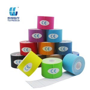 Multicolore 5cm 5M nastro kinesiologia impermeabile elastico in cotone bendaggio atletico per alleviare il dolore muscolare supporto al ginocchio - Product Image 1