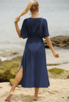 Fabriek Badmode Mesh See Door Sexy Strandkleding Bikini Strand Cover Up Vrouwen Strand Lange Jurk Veteraan Vest Boho Kaftan