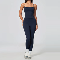 ARCHNANO Ensemble de yoga 2 pièces dos nageur pour femme, tenue de fitness et de Pilates ultra douce, vêtements de sport en nylon avec logo personnalisé