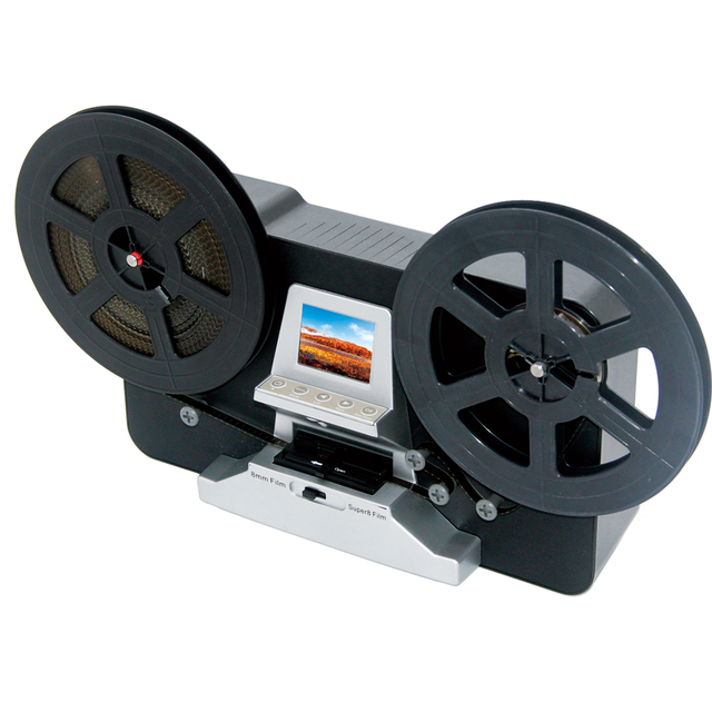 Winait 7'' Reel Roll Film Scanner with 2.31'' TFT Display for Super 8 and 8mm Film Converter