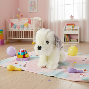 Coperta per Cani Super Morbida Bianca da 10 Pollici, Fatta a Mano, Moderna, con Stampa Digitale, in Poliestere e Cotone, NYFY-1246, Prodotta in Cina - Product Image 3