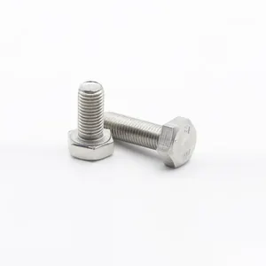 SS304 SS316 DIN933 Full Thread A2 A4 Stainless Steel Hex Head Bolt