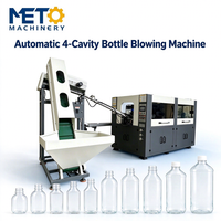 Machine de soufflage entièrement automatique à 4 cavités pour bouteilles PET de 100 ml, 300 ml, 500 ml, 2000 ml, pour eau minérale, jus, huile, certifiée CE