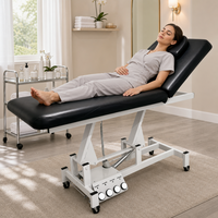 Table de Soin Électrique Réglable en Hauteur avec Télécommande, Appui-tête Amovible et Trou d'Aération pour Soins du Visage, Salon, Spa, Tatouage