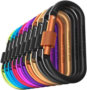 Double Ended Stainless Steel And Aluminum 25mm Carabiner Safety Climbing Snap Hook