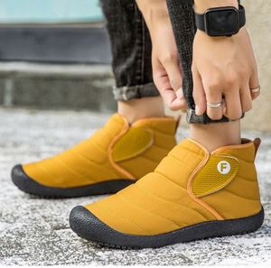 Botas para Hombre Negras Talla 36-48, Zapatos de Algodón Cálidos Antideslizantes, Botas de Nieve Impermeables para Invierno - Product Image 5