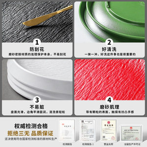 Xiangyuan <b>melamine</b> tableware <b>plates</b>, restaurant round plating <b>plates</b>, Western food pasta steak salad side dish <b>plates</b>, - Product Image 4
