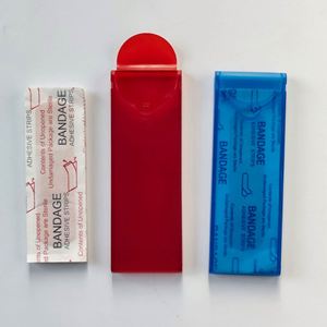 Boîte distributrice de pansements portable avec pansements, mini trousse de premiers secours à couvercle rabattable pour les voyages, le bureau et les cadeaux promotionnels - Product Image 4