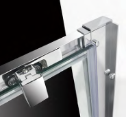 Mampara de Ducha Rectangular Corredera con Marco Cromado OEM/ODM <span class=keywords><strong>HECE</strong></span>, Vidrio Templado y Marco de Aleación de Aluminio - Product Image 3