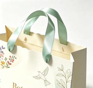 Custom Logo gift <b>bags</b> Natural Botanical Design paper gift <b>bags</b> for events - Product Image 2
