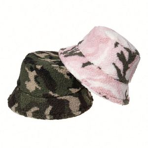 Chapeau Bob Camouflage Hiver Automne en Laine d'Agneau Doublée Polaire pour Hommes et Femmes – Chaud, Coupe-Vent et Résistant - Product Image 2