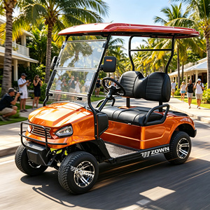Voiturette de golf électrique 4 places ZOWN au design moderne, batterie au lithium fiable, freinage sûr pour les visites des terrains de golf et des centres de villégiature - Product Image 1