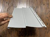 Usine de gros 12 pouces en bois couleur imperméable à l'eau extérieur revêtement en vinyle Fascia PVC soffite panneau de plafond