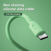 Cable de Datos de Carga Rápida 3A con Pegamento Líquido Suave Macron a Precio Económico, Apto para USB Tipo C Android, Cable de Datos de Carga Rápida