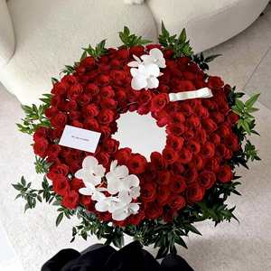 Cœur en acrylique réfléchissant inscriptible, insert floral rond pour décoration de bouquet, accessoires cadeaux pour arrangements floraux - Product Image 4