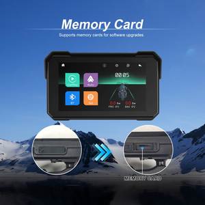 จอภาพไร้สายขนาด 5 นิ้ว รองรับ Carplay และ Android Auto รุ่น IPX8 A4058 กันน้ำ สำหรับมอเตอร์ไซค์และรถยนต์ - Product Image 3