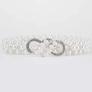 Ceinture élastique décorative pour robe, chaîne de taille en strass et perles de luxe pour femmes coréennes, couleur personnalisée, douce - Product Image 2