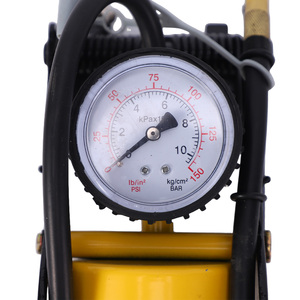 <span class=keywords><strong>Pompe</strong></span> <span class=keywords><strong>à</strong></span> air pour pneus, <span class=keywords><strong>pompe</strong></span> <span class=keywords><strong>à</strong></span> <span class=keywords><strong>pied</strong></span> en fer <span class=keywords><strong>à</strong></span> cylindre unique pour <span class=keywords><strong>vélo</strong></span>, compatible avec les valves Schrader, Presta et Dunlop - Product Image 2