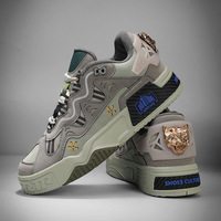 Baskets montantes de luxe pour hommes Mocassins mode respirants Chaussures de course à lacets pour hommes