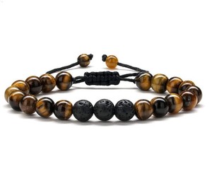 Braccialetto Yogo in Pietra Naturale Occhio di Tigre 8mm, Gioiello Energetico Curativo Intrecciato a Mano con <span class=keywords><strong>Agata</strong></span> <span class=keywords><strong>e</strong></span> <span class=keywords><strong>Giada</strong></span>, Regalo per Donne <span class=keywords><strong>e</strong></span> Uomini - Product Image 4