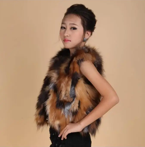 Nuovo Gilet Corto da Donna in Vera Pelliccia di Volpe, <span class=keywords><strong>Abbigliamento</strong></span> Caldo per Primavera/Estate/Autunno/Inverno - Product Image 5