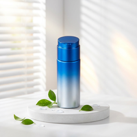 Bouteille cosmétique PET à compartiments séparés de 300 ml, impression personnalisée, double pompe, emballage pour lotion et shampoing pour soins de la peau