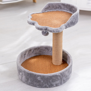 Kara Cool Pets <b>Cat</b> Tree Mini With <b>Scratching</b> <b>Post</b> And Bed <b>For</b> Indoor <b>Cats</b> All Seasons Durable Design - Product Image 1