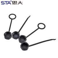 Conector Impermeable de Plástico IP67/IP68 con Rosca 7/16"-28UNS, Tapa Antipolvo, Junta Impermeable de Bayoneta, Carcasa Protectora