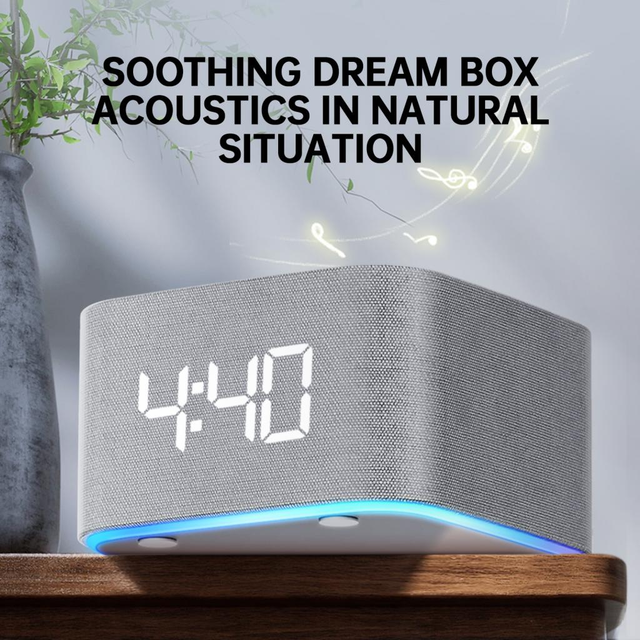 Portable Smart White Noise Speaker With APP 30+ Ambient Sounds USB Rechargeable Noise Masking Speaker for Work Focus Sleep