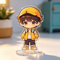 Support publicitaire lenticulaire Kpop personnalisé en acrylique, effet dessin animé, à secouer, DIY, personnage transparent dépoli, UV, effet arc-en-ciel, usine ODM