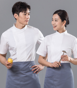 ชุดเครื่องแบบเชฟสำหรับผู้ชายและผู้หญิงชุดอบแขนสั้นระบายอากาศได้ดี - Product Image 2