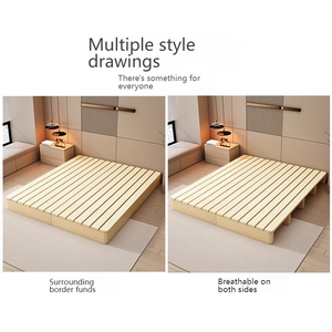 <span class=keywords><strong>Lit</strong></span> plateforme moderne en bois massif, taille King/Queen, écologique, durable, gain de place, meubles de chambre à coucher - Product Image 6