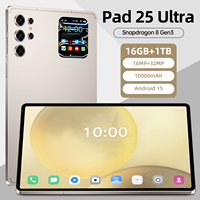 Tablette Artisanale Pad 25 Ultra 11 Pouces 16 Go + 1 To 108 MP 8000 mAh 5G Wi-Fi Double SIM Stylet Intelligent Clavier Folio Toile Souris OTG Professionnel