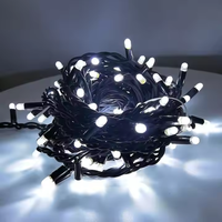 Guirlande lumineuse LED d'extérieur, câble en caoutchouc étanche IP67, éclairage LED décoratif de Noël, guirlande lumineuse féerique pour les événements de mariage