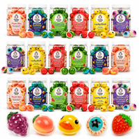 Bonbons gélifiés en forme de boule de confiture de fruits en gros à bas prix certifiés HACCP/BRC, bonbons gélifiés en forme de globe terrestre 3D/4D, bonbons gélifiés en forme d'œil