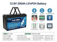 Batería de Litio Desay LiFePO4 12V/24V 100Ah-400Ah de Ciclo Profundo Recargable para Auto/Camión/RV/Almacenamiento Solar, 6000 Ciclos