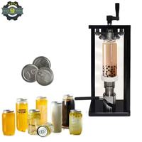 Vente à chaud d'usine à bas prix Machine de thermoscellage pour plastique PET Café Lait Thé Machine manuelle de scellage de canettes