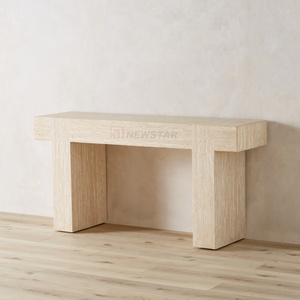 Nouveau design table <span class=keywords><strong>console</strong></span> <span class=keywords><strong>de</strong></span> style simple avec décoration d'entrée <span class=keywords><strong>de</strong></span> salon en travertin mable table <span class=keywords><strong>console</strong></span> mobilier <span class=keywords><strong>de</strong></span> <span class=keywords><strong>jardin</strong></span> extérieur - Product Image 3