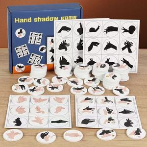 Divertido <span class=keywords><strong>juego</strong></span> de emparejamiento de sombras de manos de madera para niños pequeños, regalo educativo temprano - Product Image 2
