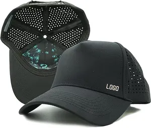 Baseball Caps Polyester 5 Panel Waterdichte Lasergaten Geperforeerde Verstelbare Klassieke Sport Cap