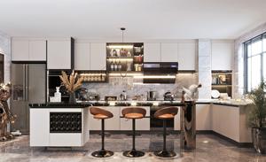 Gabinetes de Cocina Modernos Estilo Europeo Santopova con Isla - HOUMAS - Product Image 2