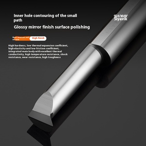 Dao phay tạo hình PCD bóng cao, lỗ nhỏ, cạnh vát 45 độ, cacbua vonfram, đường kính lỗ trong 3-6mm, độ chính xác 0.003 - Product Image 4