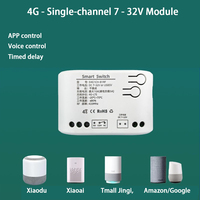 Interrupteur intelligent 4G avec application mobile pour le contrôle à distance, fonction de verrouillage automatique, point et mouvement, minuterie, commande vocale et partage