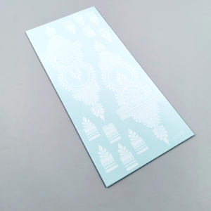 توصيل سريع ملصقات وشم حناء مؤقت لكامل اليد والأصابع، مقاومة للماء، ورق أبيض ووردي وبني وعنابي وأحمر للبنات والنساء - Product Image 6