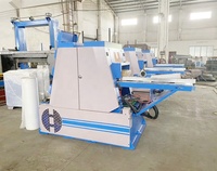 Mesin pemotong gergaji mesin CE, presisi tinggi 200mm 300mm 400mm 500mm pekerjaan kayu log kayu vertikal multi pisau pemotong