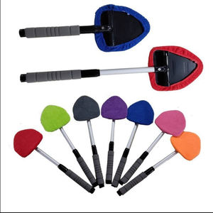 Lheng alat pembersih kaca depan mobil, spons pembersih kaca depan mobil dengan pegangan dapat dipakai ulang dan 4 bantalan serat mikro dapat dipakai ulang - Product Image 5