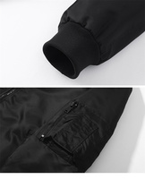 Blouson aviateur rembourré pour homme, coupe ample, printemps-automne, logo personnalisé OEM ODM
