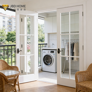 <span class=keywords><strong>Porte</strong></span> à battants en aluminium et <span class=keywords><strong>PVC</strong></span> <span class=keywords><strong>de</strong></span> qualité supérieure - Conception à double battant avec isolation thermique et étanchéité pour les entrées <span class=keywords><strong>de</strong></span> villas et <span class=keywords><strong>de</strong></span> chambres - Product Image 3